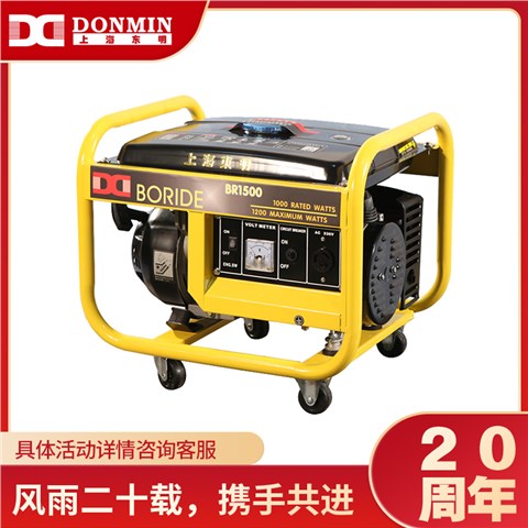 1KW单相便携式发电机组BR1500
